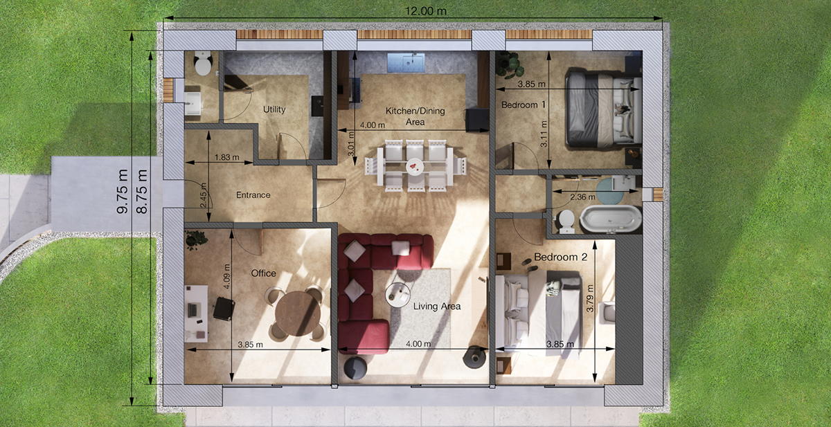 Tork Lane Cottage Floor Plan